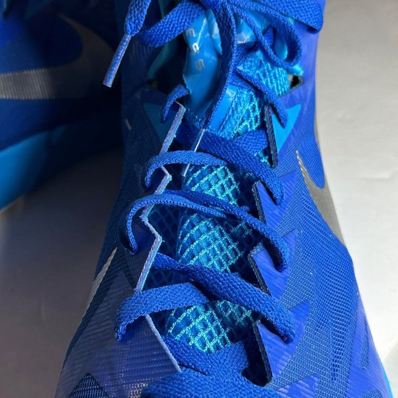 Nike Men's Lunarlon Hyperquickness Basketball Shoe Royal Blue Size 18 - Picture 4 of 9
